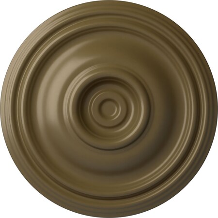 Ekena Millwork Traditional Ceiling Medallion (Fits Canopies up to 4"), 14 3/4"OD x 1 3/4"P, Mississippi Mud CM14TRMMF